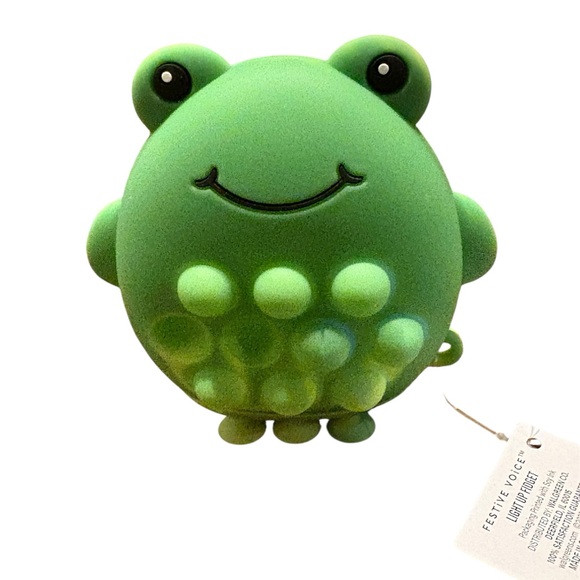 fidget Other - Green Frog Light Up Fidget Pop Toy
